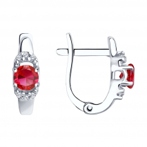 Серьги из серебра 925 пробы 84020016