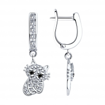 Серьги из серебра 925 пробы 94026100